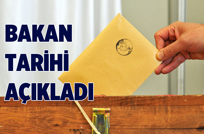 Bakan referandum tarihini açıkladı