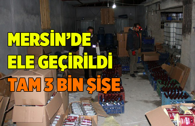 Mersin'de Sahte İçki Operasyonu