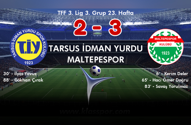 Tarsus İdmanyurdu:2 Maltepe Spor:3