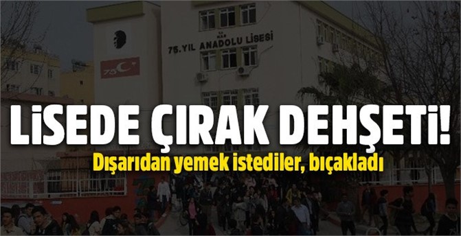 Kantinci Çırağı, Dışardan Yemek İsteyen 4 öğrenciyi bıçakladı