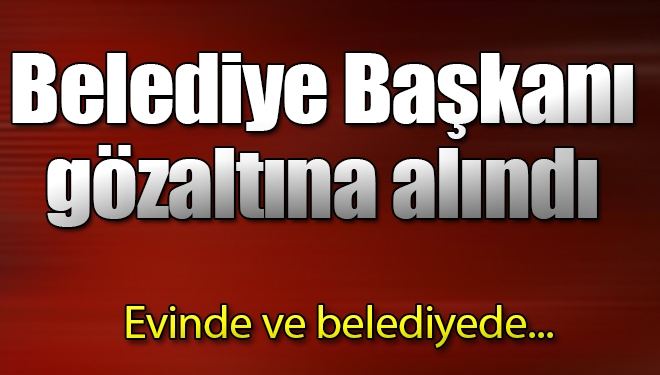 Beytüşşebap Belediye Başkanı gözaltına alındı