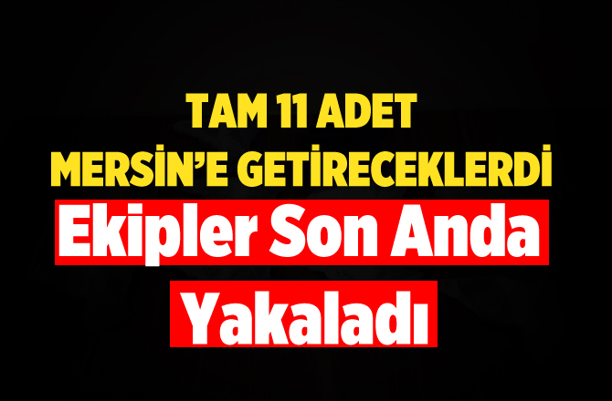 Mersin'e Getirilmek İstenen Silahla Yakalandı