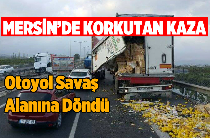 Otoban'da TIR Kazası