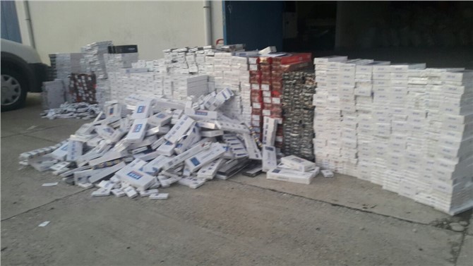 Mersin'de Kaçak Sigara Operasyonu