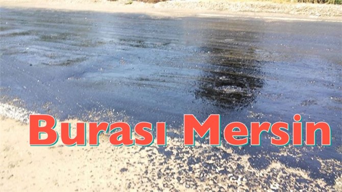 Mersin'de sıcak nedeniyle asvalt eridi