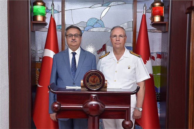 Mersin Valisi Ali İhsan Su’dan Garnizon Komutanı Yıldız’a İade-i Ziyaret