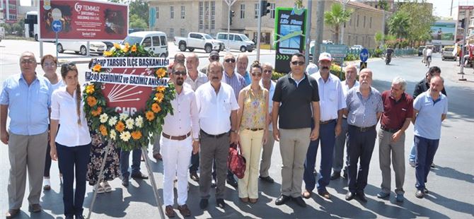 CHP Tarsus İlçe Teşkilatı 15 Temmuz Şehitlerini andı