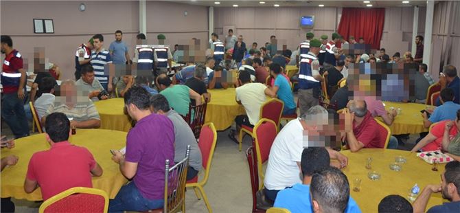 Tarsus’ta Jandarma tarafından tombala operasyonu düzenlendi