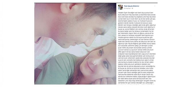 Şehidin Eşinden Okuyanları Hüzne Boğan, Duygu Dolu Acı Paylaşım