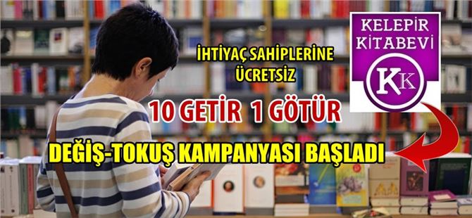 Tarsus Kelepir Kitabevi’nde Değiş-Tokuş Kampanyası Başladı