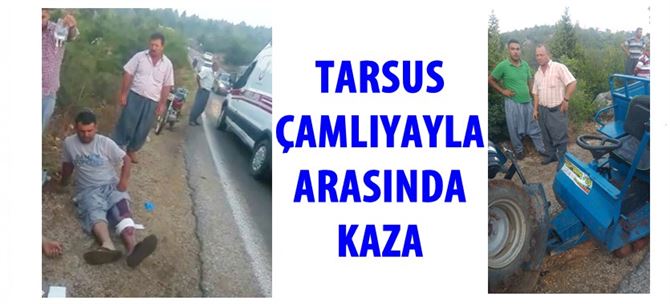 Çamlıyayla Yolunda Kaza, Tak Tak Tarım Aracı Kaza Yaptı: 3 Yaralı