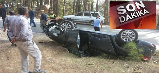 Çamlıyayla’da Otomobil Takla Attı: 3 Yaralı