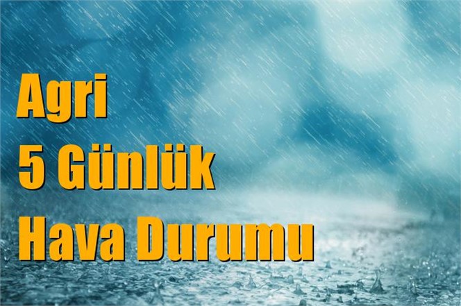 Agri Hava Durumu (5 Günlük)