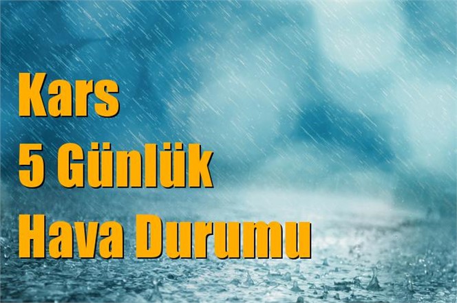 Kars Hava Durumu (5 Günlük)