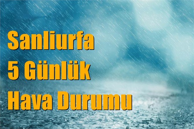 Sanliurfa Hava Durumu (5 Günlük)