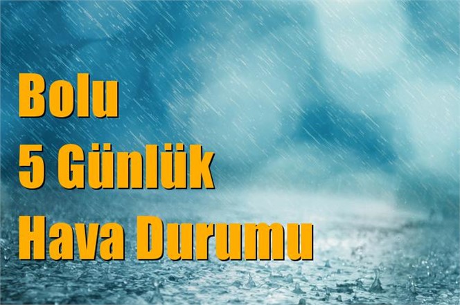 Bolu Hava Durumu (5 Günlük)