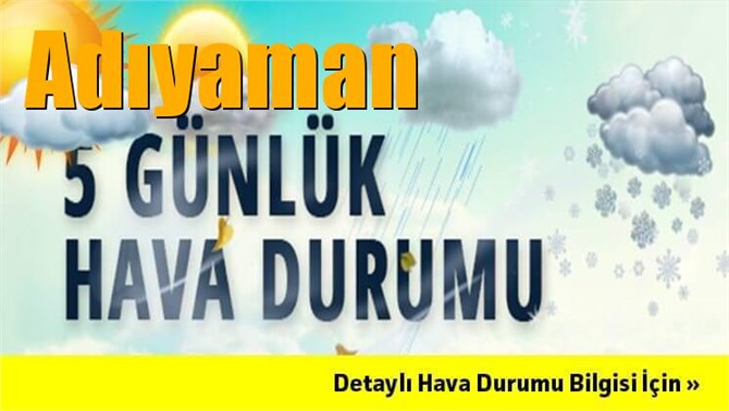 Adıyaman Hava Durumu