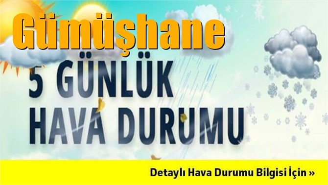 Gümüşhane Hava Durumu