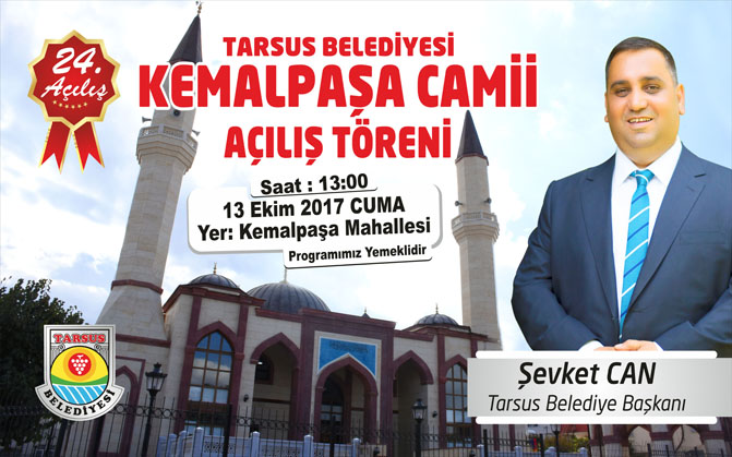 Tarsus'ta Kemalpaşa Cami Cuma Günü Açılıyor