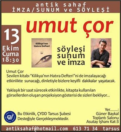 Gazeteci - Yazar Umut Çor, Kitabını İmzalayacak