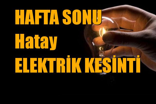 Hatay Elektrik Kesintisi