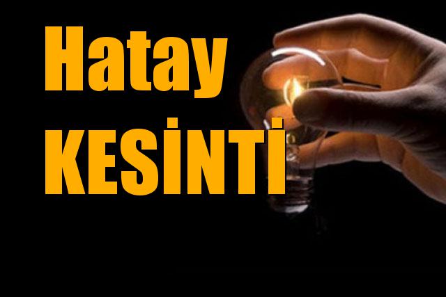 Hatay Elektrik Kesintisi