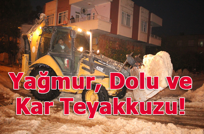 Toroslar'da Kar Teyakkuzu, Aşırı Yağışlara Karşı Çalışmalar Başladı