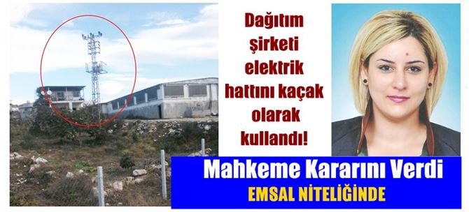 Tarsus’ta Dağıtım Şirketi Elektrik Hattını Kaçak Olarak Kullandı!