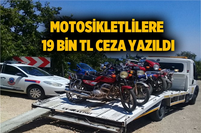 Mersin Tarsus'ta Motosiklet Sürücülerine 19 Bin Ceza Yazıldı