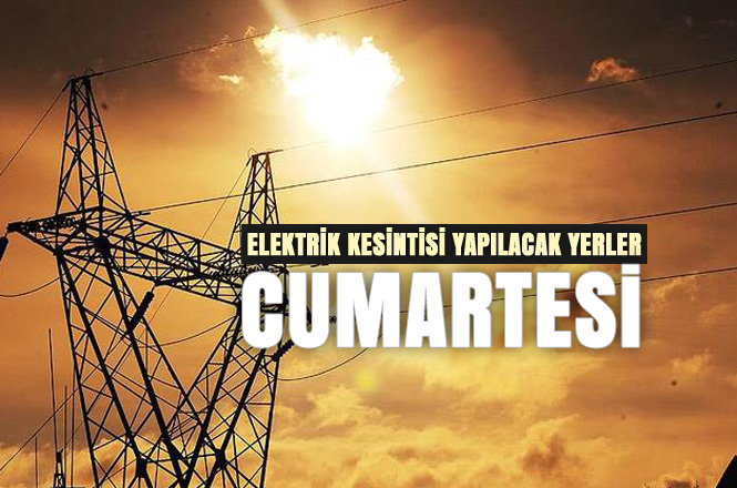 Cumartesi (15 Aralık) Günü, Mersin Merkez ve İlçelerinde Planlı Elektrik Kesintileri