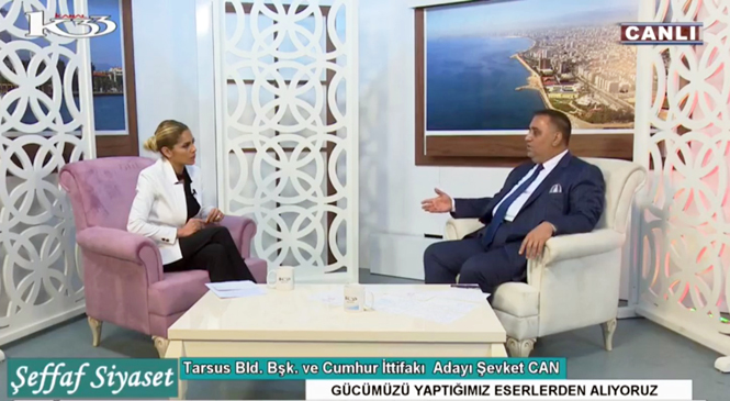 Tarsus Belediye Başkanı Can Kanal 33’e Canlı Yayın Konuğu Oldu