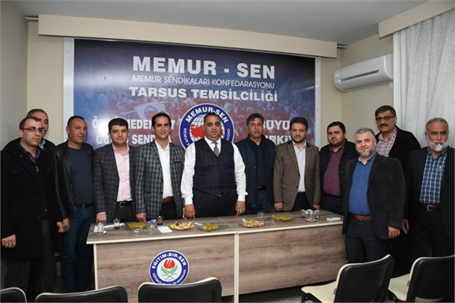Memur Sen Tarsus Şubesi, Tarsus Belediye Başkanı Şevket Can'ı Ağırladı