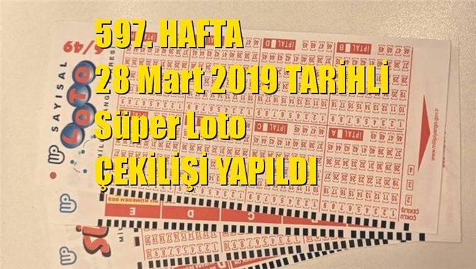 Süper Loto Sonuçları 28 Mart 2019 Tarihli Çıkan Sayılar: 11 - 27 - 46 - 49 - 51 - 53
