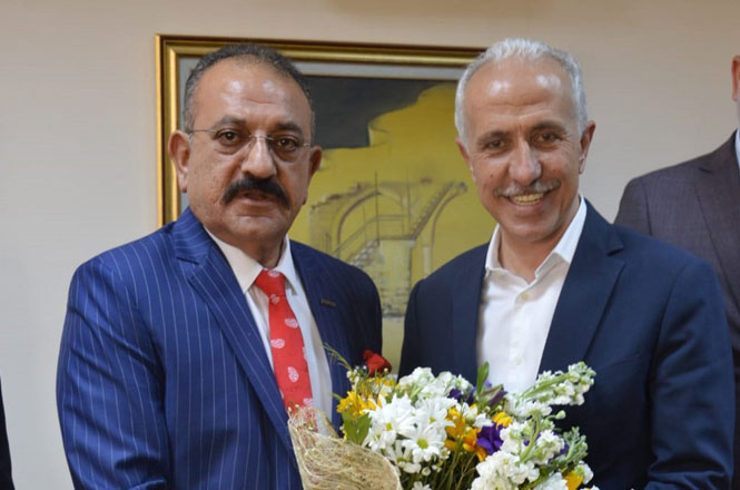 ASKON Mersin Şube Başkanı Hasan Arslan’dan Akdeniz Belediye Başkanı M. Mustafa Gültak Ziyareti