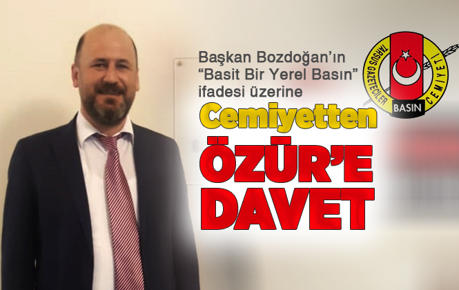 "Basit Bir Yerel Basın" İfadelerini Kullanan Başkan Bozdoğan'a, Tarsus Gazeteciler Cemiyetinden Özür’e Davet