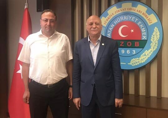 Tarsus Ziraat Odası Başkanı Veyis Avcı, Genel Başkanla Görüştü