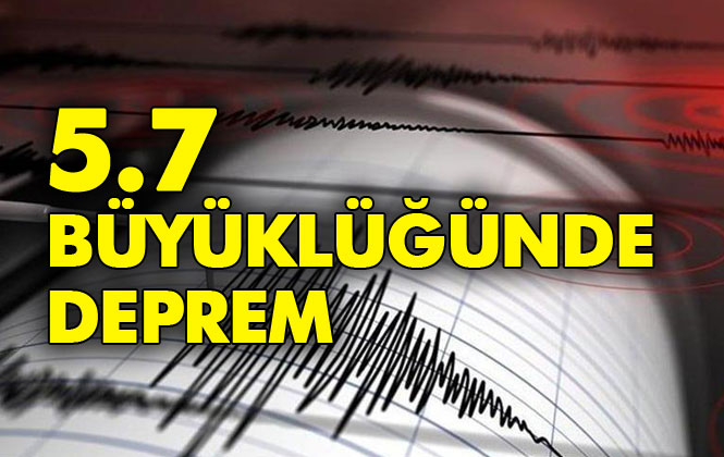 İstanbul'da Deprem! Silivri Açıklarında Deprem Meydana Geldi, Depremin Şiddeti 5.7