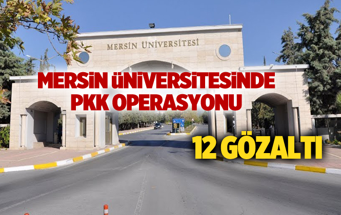 Mersin Üniversitesinde PKK Operasyonunda 12 Kişi Gözaltına Alındı