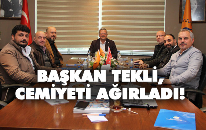 MTOSB Başkanı Tekli, Tarsus Gazeteciler Cemiyeti Yönetimini Ağırladı