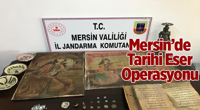 Mersin'de Tarihi Eser Operasyonu