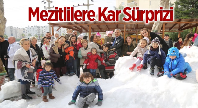 Başkan Tarhan’dan Miniklere Kar Sürprizi