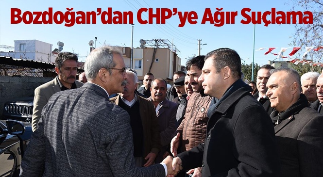 Tarsus Belediye Başkanı Haluk Bozdoğan’dan CHP’ye Çok Ağır Suçlama