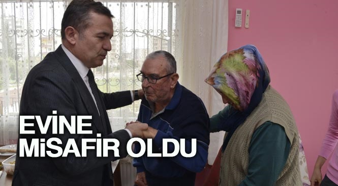 Yenişehir Belediye Başkanı Abdullah Özyiğit, Ziyaretine Gelemeyen Hüseyin Amcayı Ziyaret Ederek, Evine Misafir Oldu