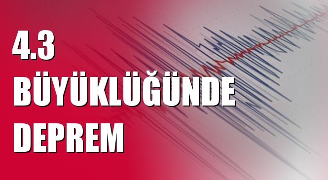 Merkez Üssü Jordan/ Suriye Merkezli olan 4.3 Büyüklüğünde Deprem Meydana Geldi! Yaşanan Deprem Adana, Hatay ve Mersin'de Hissedildi