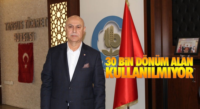 Tarsus Ticaret Borsası Başkanı Murat Kaya, 30 Bin Dönüm Boş Mera Alanı Kullanılmıyor