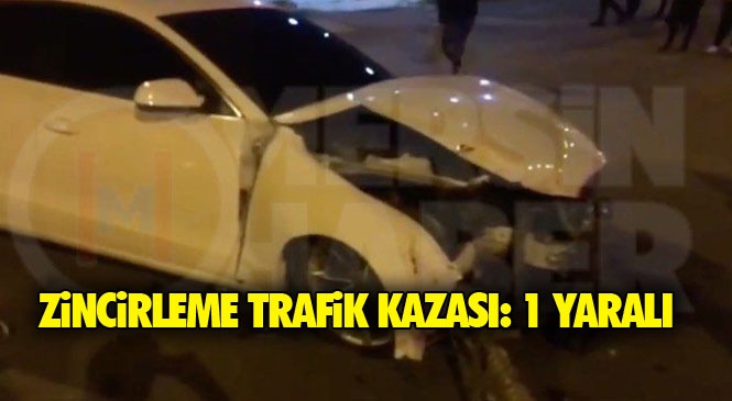Mersin Tarsus Altaylılar (Ülküköy) Mahallesinde 3 Aracın Karıştığı Zincirleme Trafik Kazası Meydana Geldi: 1 Yaralı