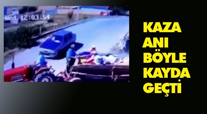 Mucize Kurtuluş! İnanılmaz Kaza Anbean Kameralara Böyle Yansıdı!