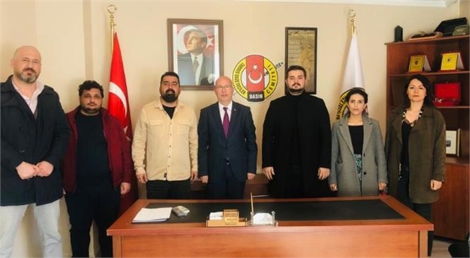 DEVA Partisi Tarsus İlçe Yönetiminden Tarsus Gazeteciler Cemiyetine Nezaket Ziyareti