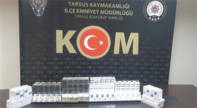 Mersin Tarsus’ta Kaçak Sigara Baskını
