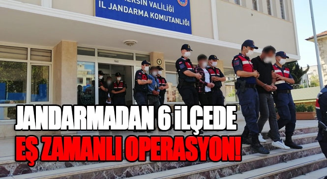 Jandarmadan PKK/KCK/YPG Operasyonu! Mersin'in 6 İlçesinde Silahlı Terör Örgütüne Yönelik Operasyonda 10 Gözaltı